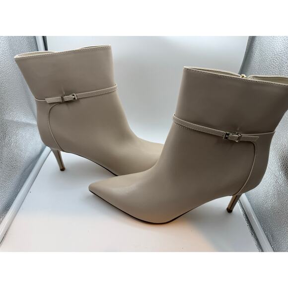 Calvin Klein Vivera Women’s Ivory Stiletto Heel Ankle Booties – Size 11M, New - Picture 9 of 11